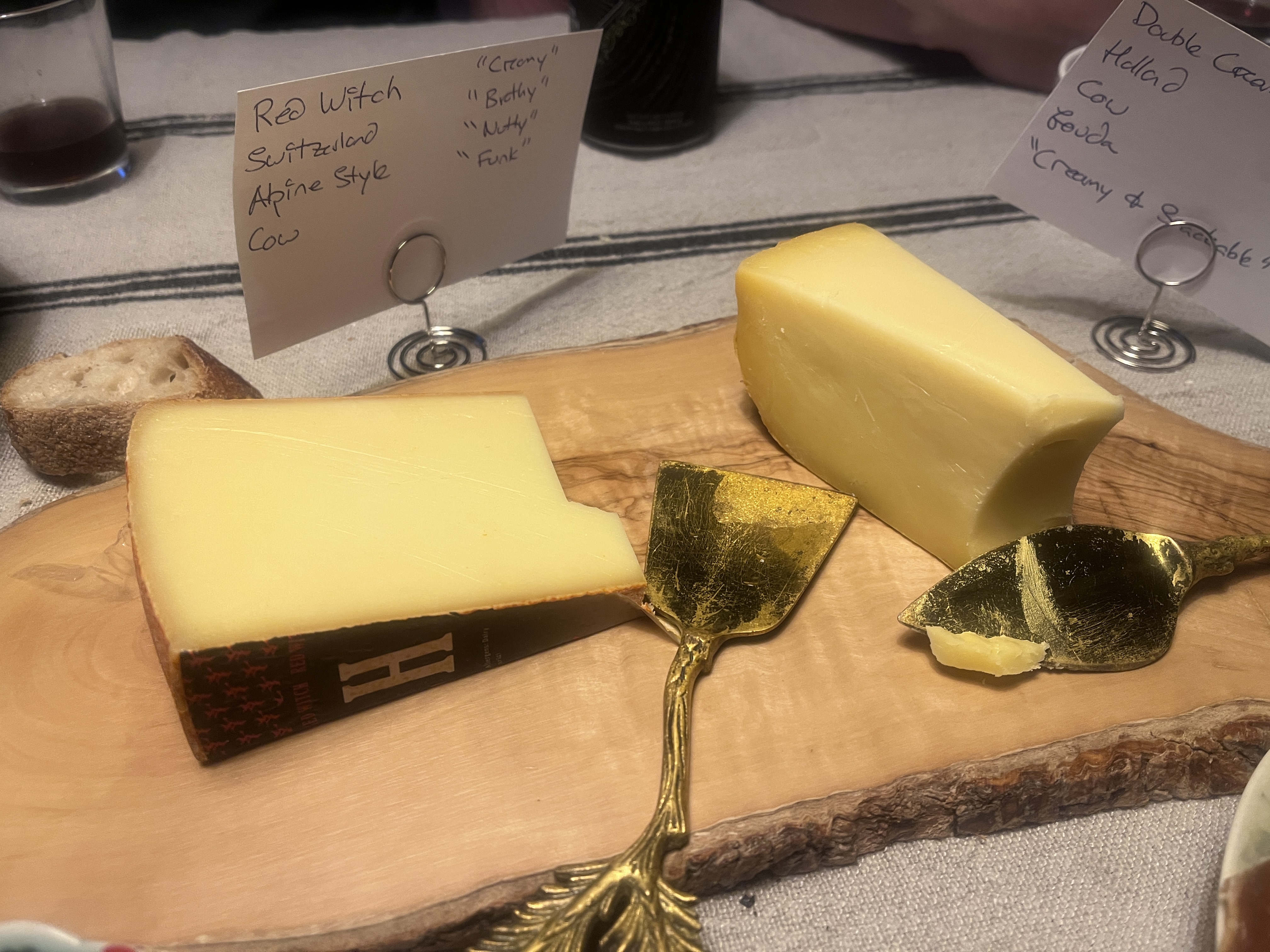 Red Witch cheese and Double Cream Gouda